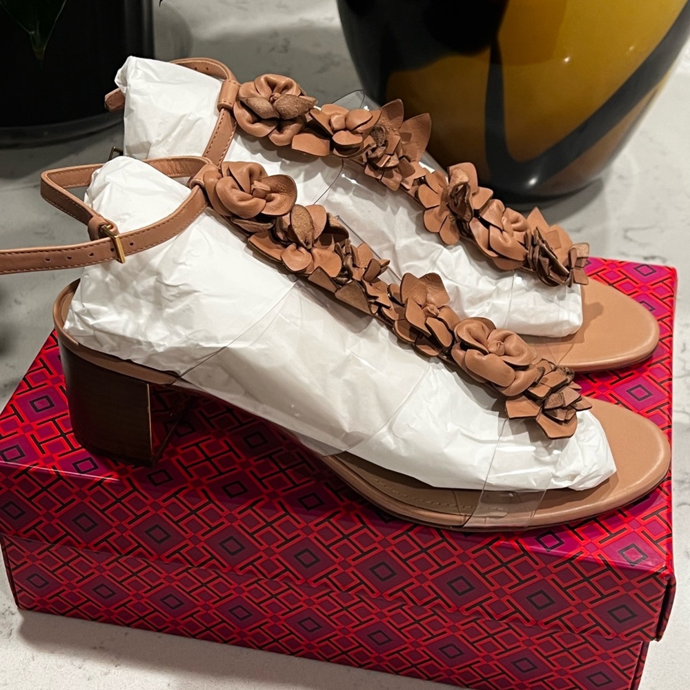 NEW Tory Burch Blossom Sandals, Size 11